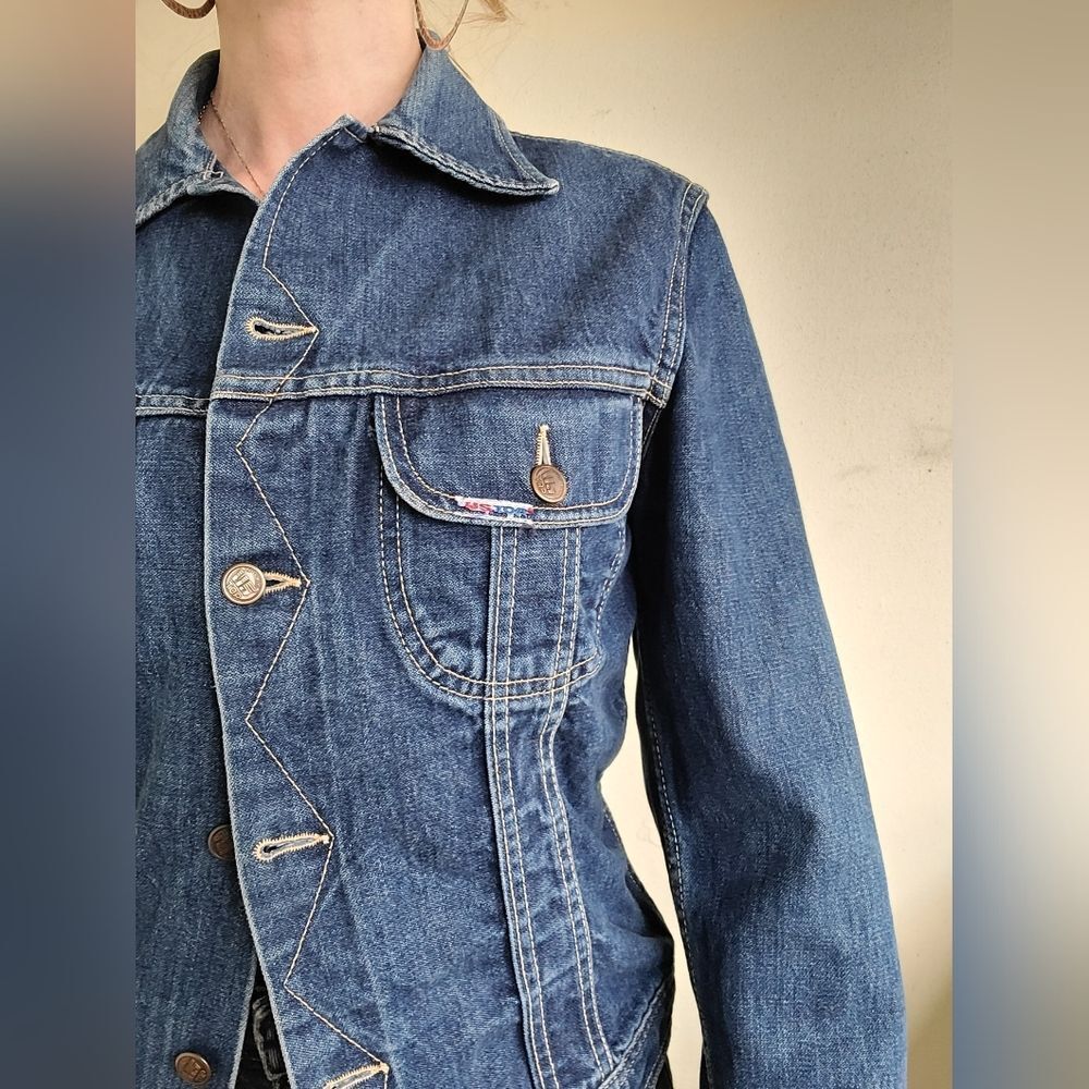 The Inigo Vintage Denim Jacket By US Top M - Picture 11 of 13